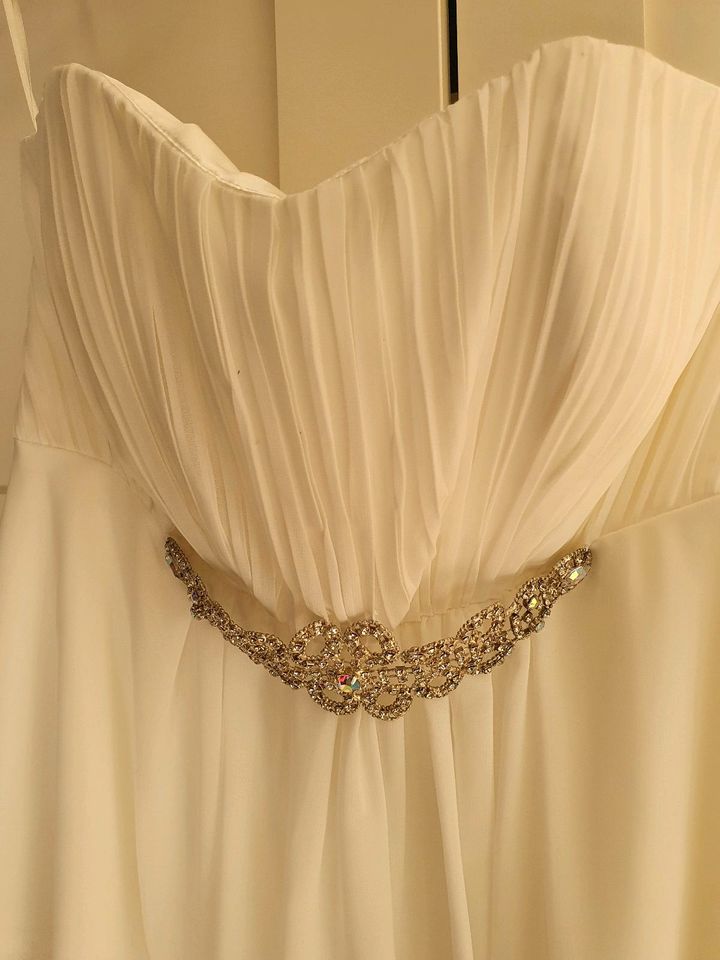 Hochzeitskleid Brautkleid Gr.40 weiß,Selene,mit Bolero + Schal in Schkölen