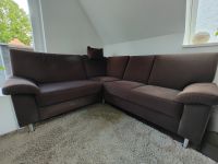 3,5 Sitzer Sofa, Dunkelbraun, Metallfüße, Kopfstütze inkl. Kissen Nordrhein-Westfalen - Emsdetten Vorschau