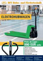 Hubwagen 1500 kg NEU 990 Euro netto Gabelstapler Thüringen - Mühlhausen Vorschau