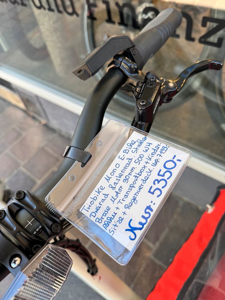 Triobike Mono E-Bike Dreirad Lastenrad UVP:7199€ Brose 90NM!TOP!! in Tettnang