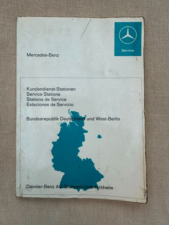 Mercedes Benz Kundendienst Stationen 1970, W114, W115, W108, W113 in Berlin