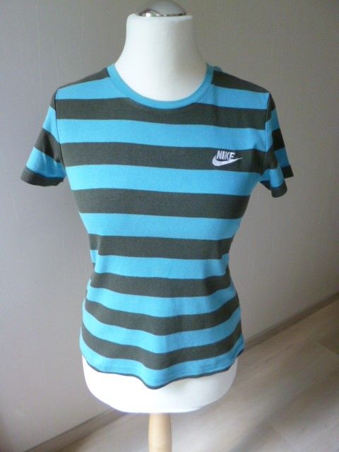 T-Shirt Nike Damenshirt in L Türkis-Dunkel gestreift Shirt in  Baden-Württemberg - Pforzheim | eBay Kleinanzeigen ist jetzt Kleinanzeigen
