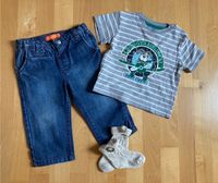 Baby Jungen Set Staccato Jeans Toplino T-Shirt Gr. 74 plus Socken Bayern - Burgsalach Vorschau