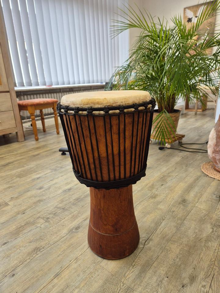 Thomann Djembe aus einem Stamm – 28 cm, Ziegenfell, sehr guter Kl in Eckernförde