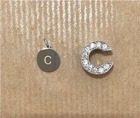 Buchstabe C Anhänger Edelstahl Charm Großlochperle Strass silber Nordrhein-Westfalen - Löhne Vorschau