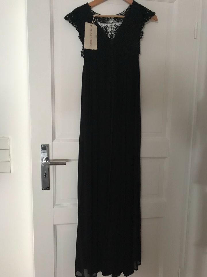 Abendkleid lang, schwarz Gr. 36, hat 220€ gekostet, jetzt 70€ in Wiesbaden