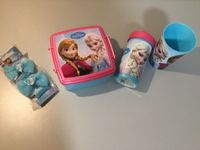 Frozen Lunchbox + Zahnputzbecher + Trinkflasche + Haargummis Neu Bayern - Oberschönegg Vorschau