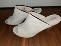 Pier One Sandale Velourleder hellgrau Niedersachsen - Achim Vorschau