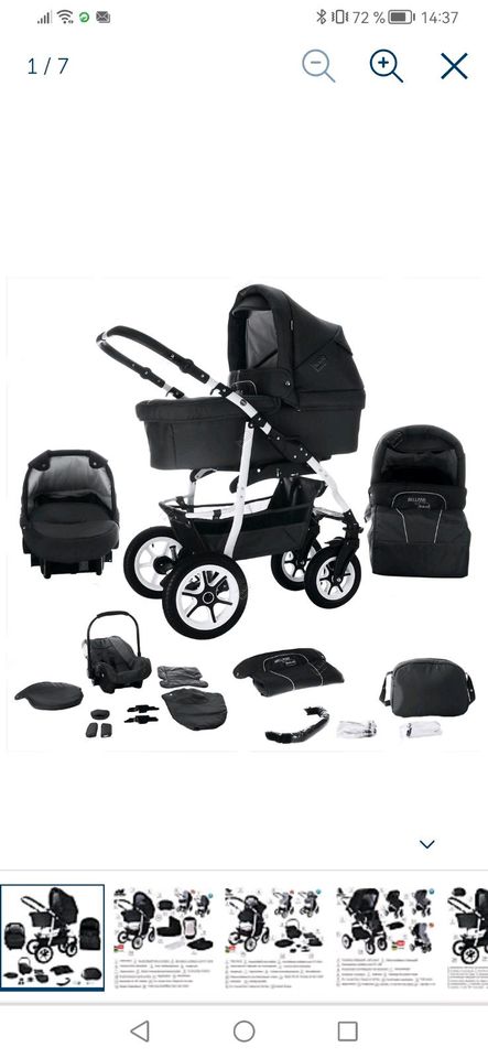 Baby/ Kinder, Bebebi Bellami, 3 in 1 Kombi Kinderwagen in Radeberg