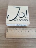 Stempel Ja! Wir heiraten- für Hochzeit, Verlobung, Einladung Bayern - Großwallstadt Vorschau