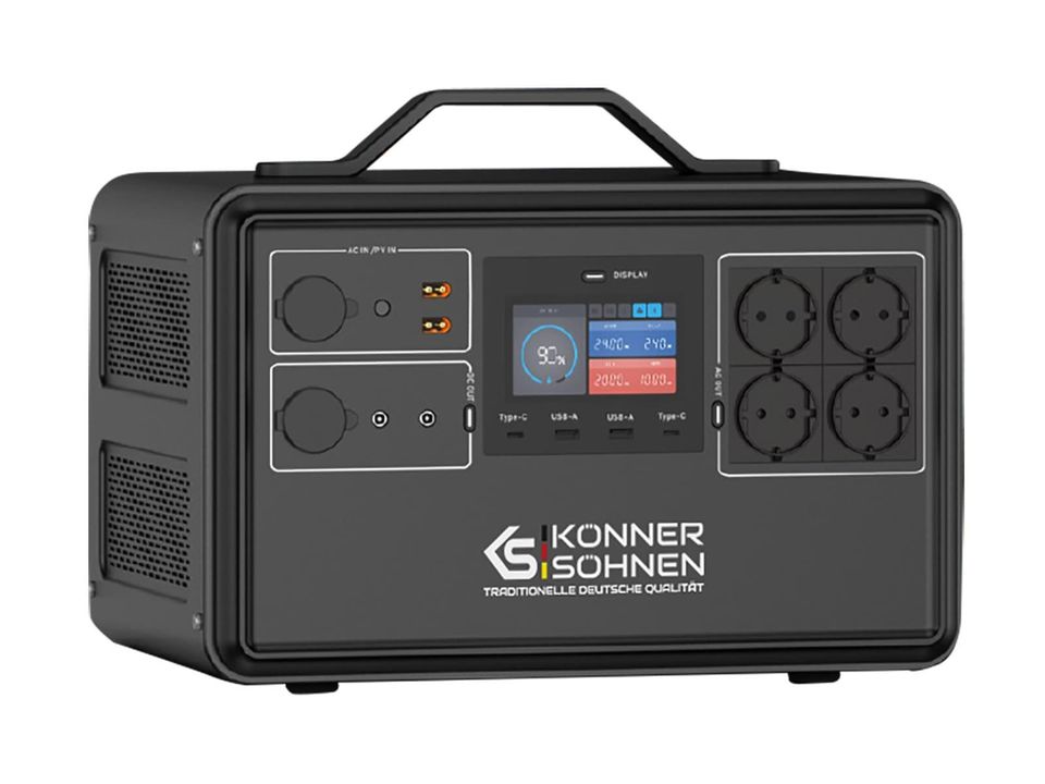 Tragbare Powerstation KS 2400PS 2240Wh + KS EXB-2400 2240Wh in Menden