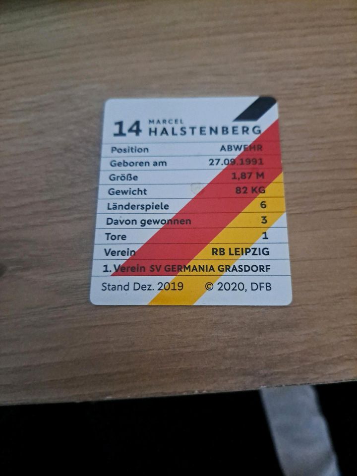 Marcel Halstenberg Fußball Karte in Hamburg
