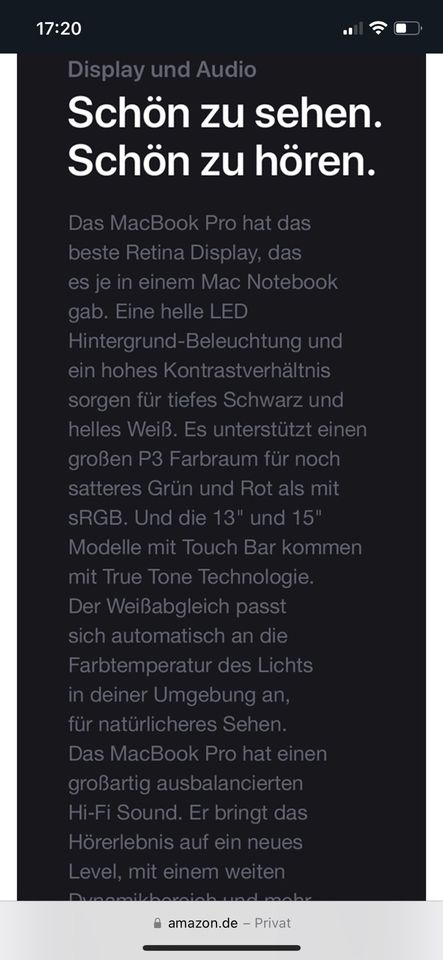 Apple MacBook Pro (13", 8 GB RAM, 512 GB Festplatte), spacegrey in Oersdorf bei Neumünster