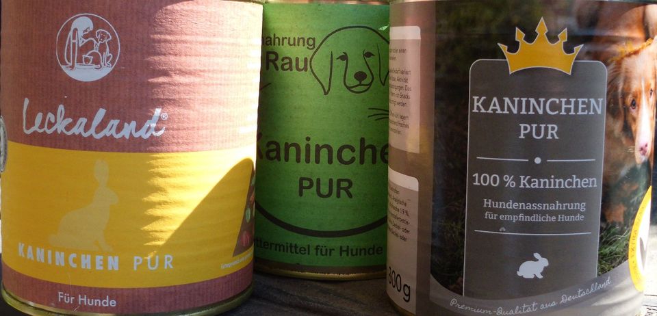 Hunde Futter Kaninchen pur Nassfutter Dosenfuttter 800g-Dosen in Emsdetten