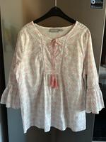 Bluse, 3/4 Arm Bluse, weiße Bluse, Größe 36/38 Saarland - Nohfelden Vorschau