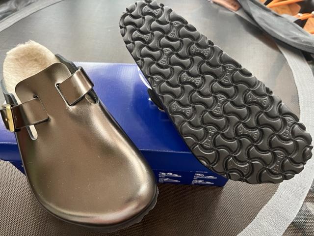 Birkenstock boston silver hotsell