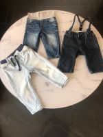 Jeans Hose Jeanshose Hosenträger Gr 62 + 74 dopo dopo / H&M Baden-Württemberg - Neuhausen Vorschau