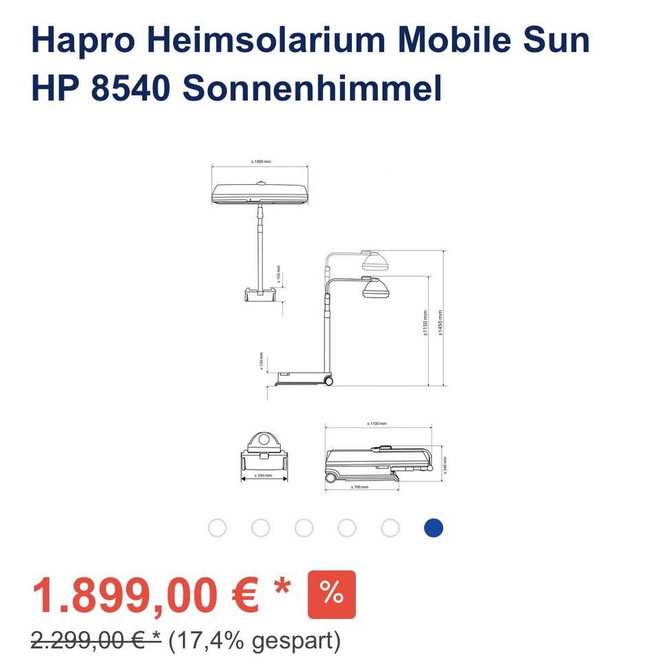 Hapro mobile sun solarium in Aschaffenburg