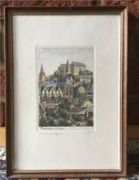 Bild inkl. Rahmen“Marburg a.d.Lahn, Blick zur Stadt“, Signiert Buchholz-Kleefeld - Hannover Groß Buchholz Vorschau