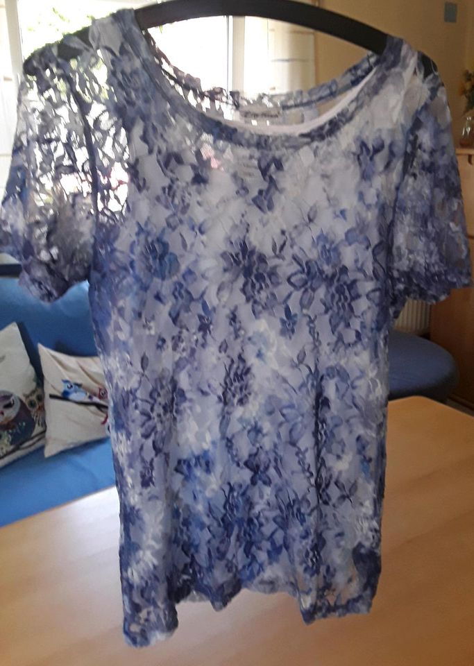 Bluse Hemdbluse Sommershirt Shirt mit Spitze verarbeitet ab in Königsbrunn