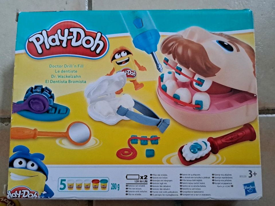TOP Play-Doh Knete Dr. Wackelzahn Set vollständig in Kreuzau