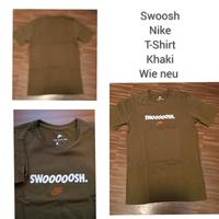 Nike Swoosh T-Shirt khaki S wie neu Hessen - Ehringshausen Vorschau