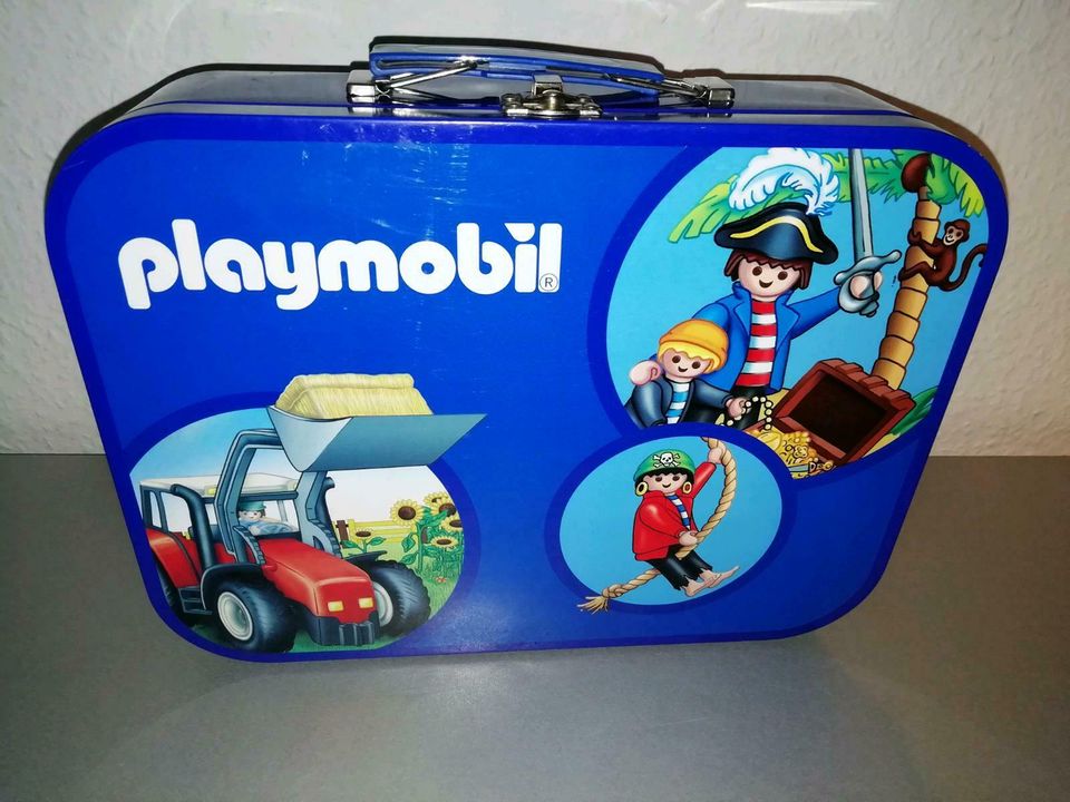 Playmobil Metallkoffer mit 4 x Puzzle Feuerwehr Baustelle Drachen in Leverkusen