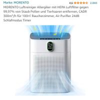 Morento Luftreiniger Allergiker/Staub/Pollen Niedersachsen - Drochtersen Vorschau