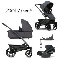 Joolz Geo 3 Mono - 4in1 Kinderwagen-Set - Stone Grey - inkl. Babywanne + Sportsitz + Cybex Cloud T i-Size + Base T + XXL-Zubehörpaket - NEU Hessen - Fulda Vorschau