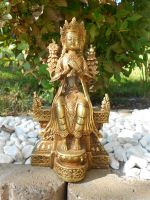 Buddha Messing/Bronze 23cm 1084gr Tibet Nepal China Bayern - Hergensweiler Vorschau