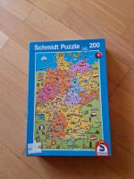 Puzzle Deutschlandkarte 200 Teile Bayern - Oberthulba Vorschau