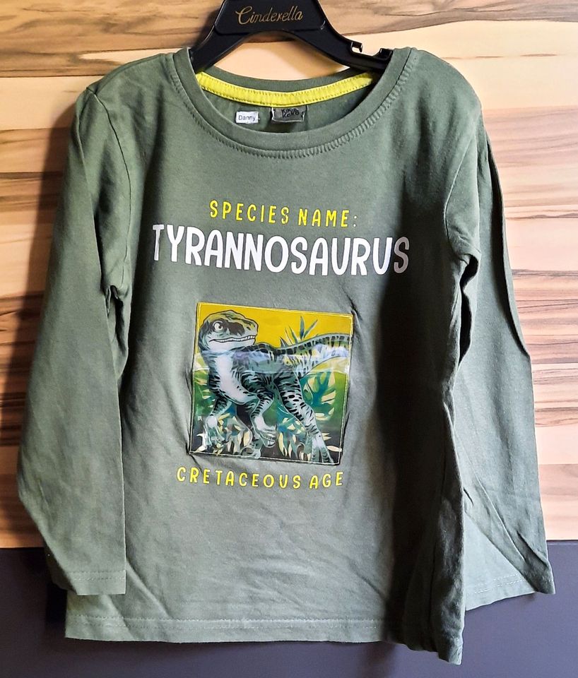 Langarmshirt T-Rex --- T-Shirt --- Jungen --- Gr. 122 in Dresden