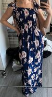 Kleid, dress, blau, marineblau, rosa, sommer, maxikleid Hessen - Hanau Vorschau