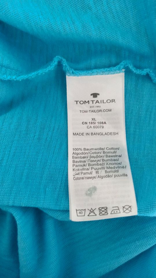 T-Shirt  Herren Tom Tailor blau Gr. 52-54 XL in Buxtehude
