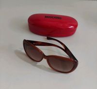 Braune große missoni Sonnenbrille mit moschino Etui in rot Nordrhein-Westfalen - Lübbecke  Vorschau