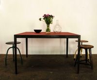 Stahltisch mit Linoleumplatte Manufakturentwurf Brandenburg - Potsdam Vorschau