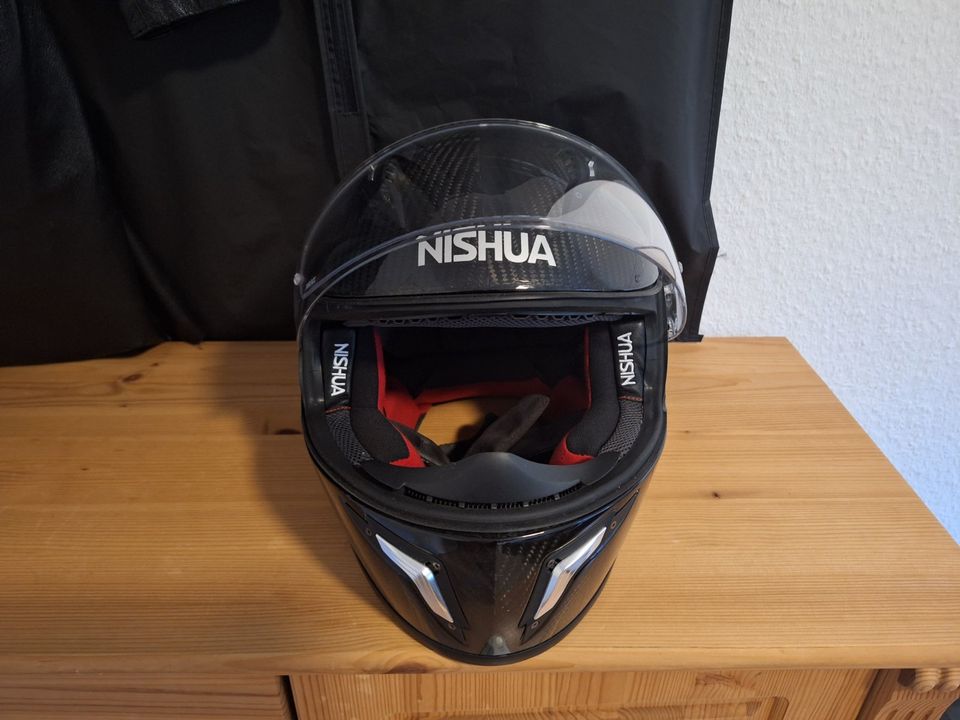 Nishua NRX-1 Helm für Motorrad / Roller in Carbon Optik + Tasche in Kiel