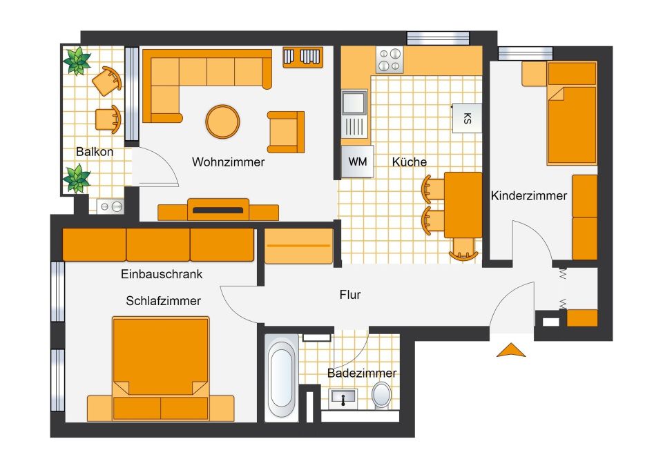 Wohnen im Grünen: Einladende Wohnung mit Weitblick und Komfort in Nürnberg (Mittelfr)