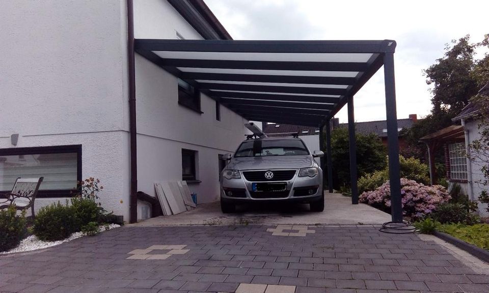 Wintergarten Carport Terrassenüberdachung Schiebeelemente in Dinslaken