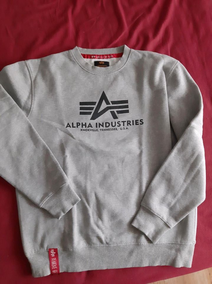 Alpha Industries Sweatshirt L grau Casuals in Baden-Württemberg - Gerlingen  | eBay Kleinanzeigen ist jetzt Kleinanzeigen