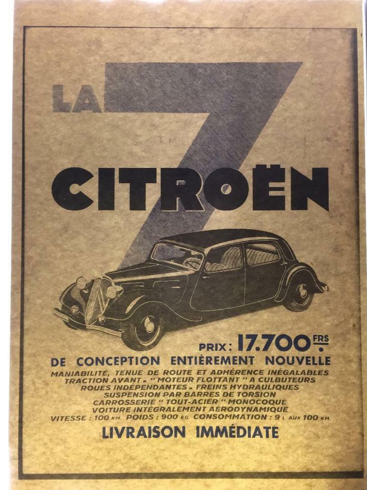 Citroen Traction Avant  in Grösse 64 x 45 in Kassel