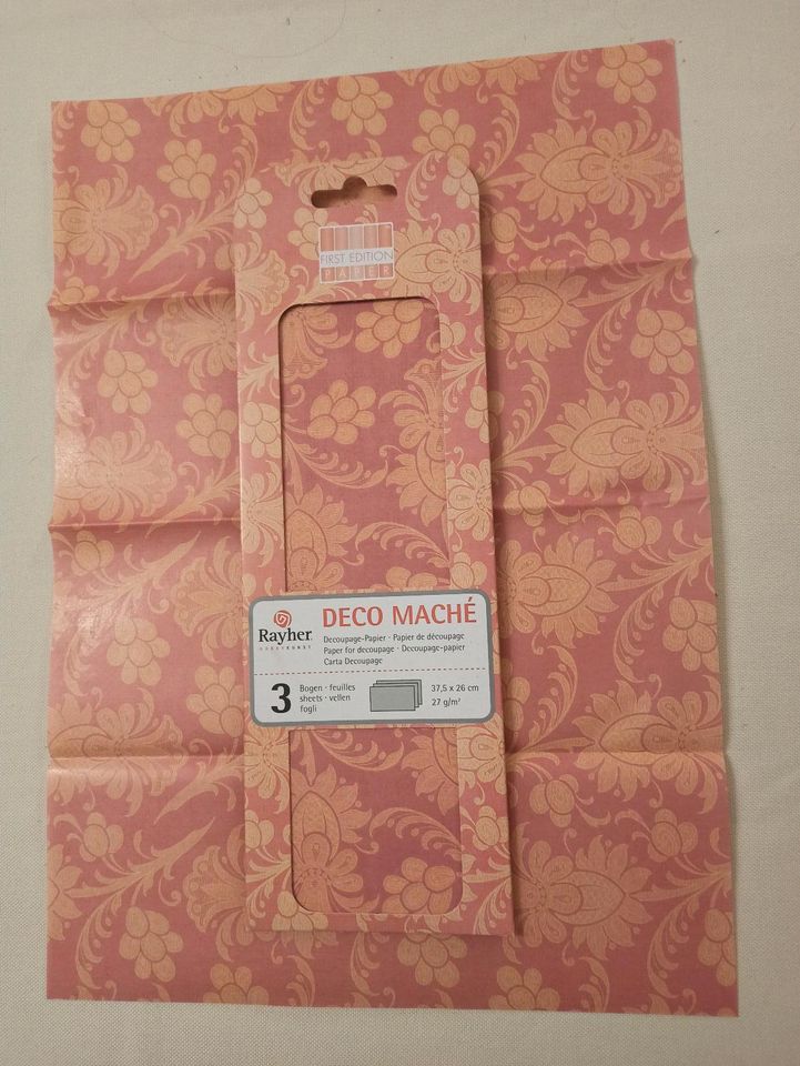 Pappmaché Papier Decoupage-Papier Originalverpackt in Riedlingen