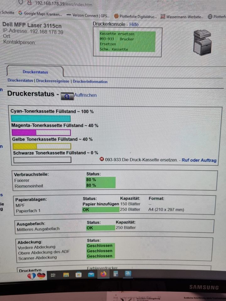 Drucker Dell CD 3115 Multifunktionsgerät in Bietigheim-Bissingen