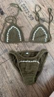 Boho bikini M gehäkelt Ibiza grün mit Muscheln Nordrhein-Westfalen - Herne Vorschau