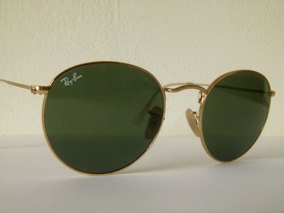 Ray Ban Round Metal Retro Sonnenbrille - Gold (RB3447 001 53-21) in Leonberg