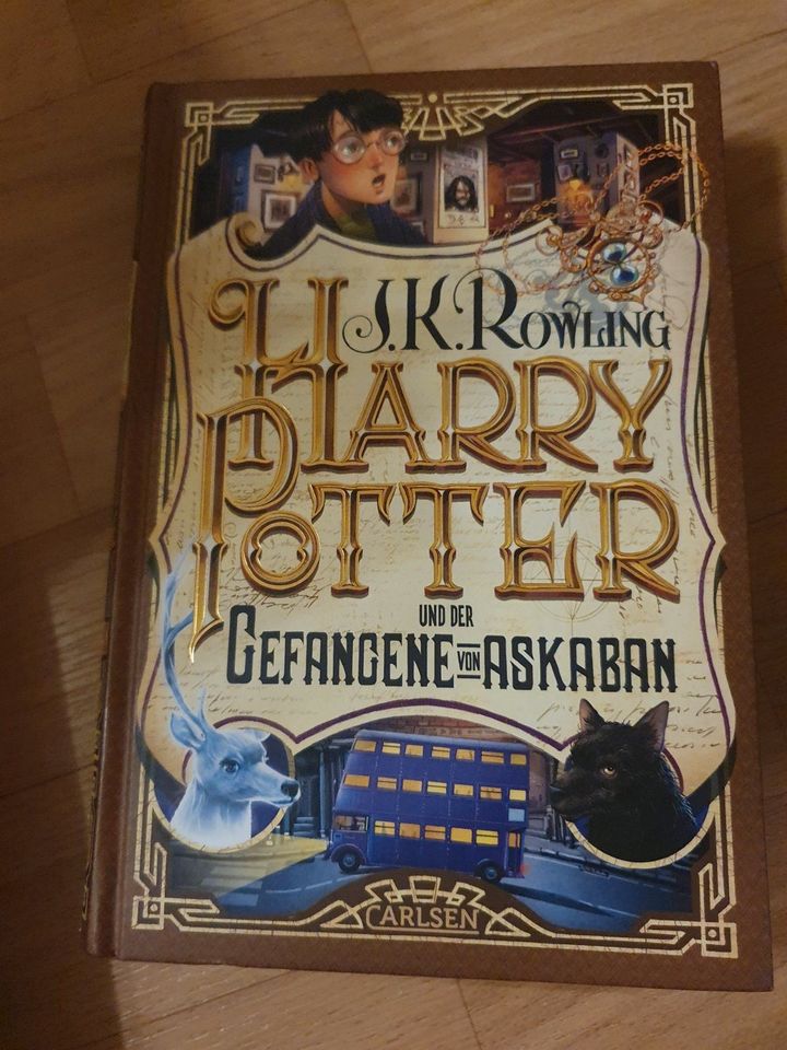 3x Buch J. K. Rowling Harry Potter Teil 1 bis 3 in Halle