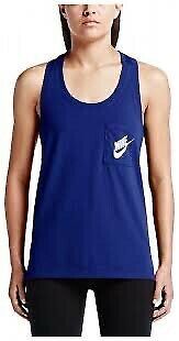 NIKE Tanktop t-Shirt blau Logo Gr. M in Kassel