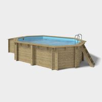 Swimming Pool, Luxus, Oval, Holz, wie neu, 4.8m x 3.3m x 1.2 Nordrhein-Westfalen - Ahlen Vorschau