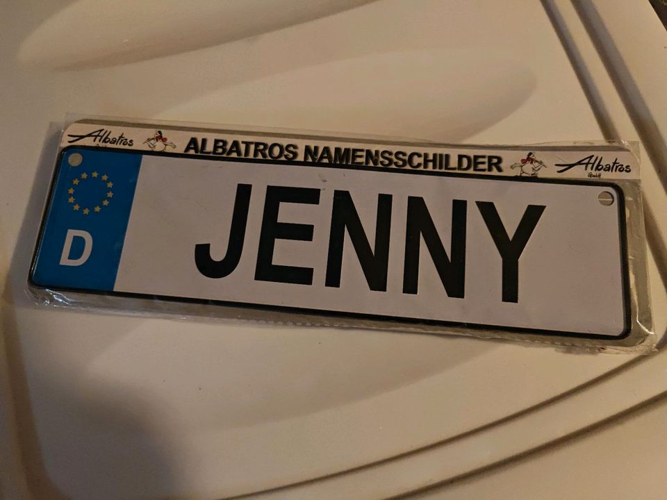 Kennzeichen Nummernschild Name Jenny in Bayern - Rednitzhembach