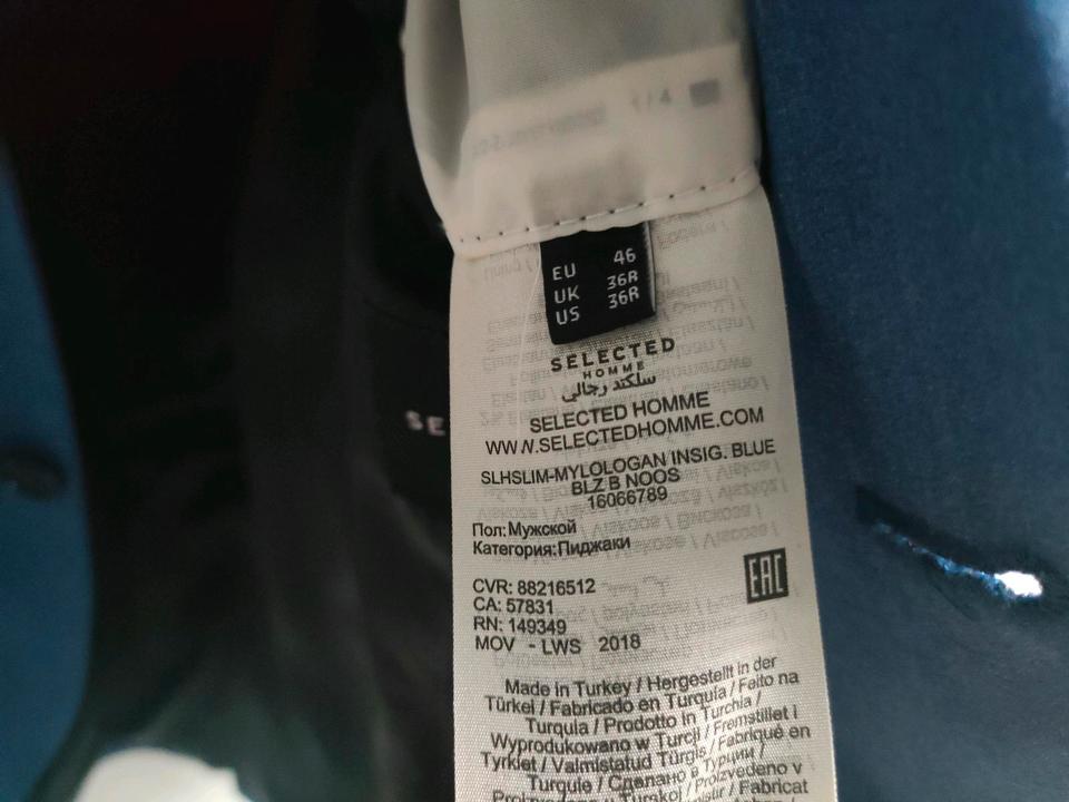 Herren Sakko selected gr 46 sattes leuchtendes blau in Berlin